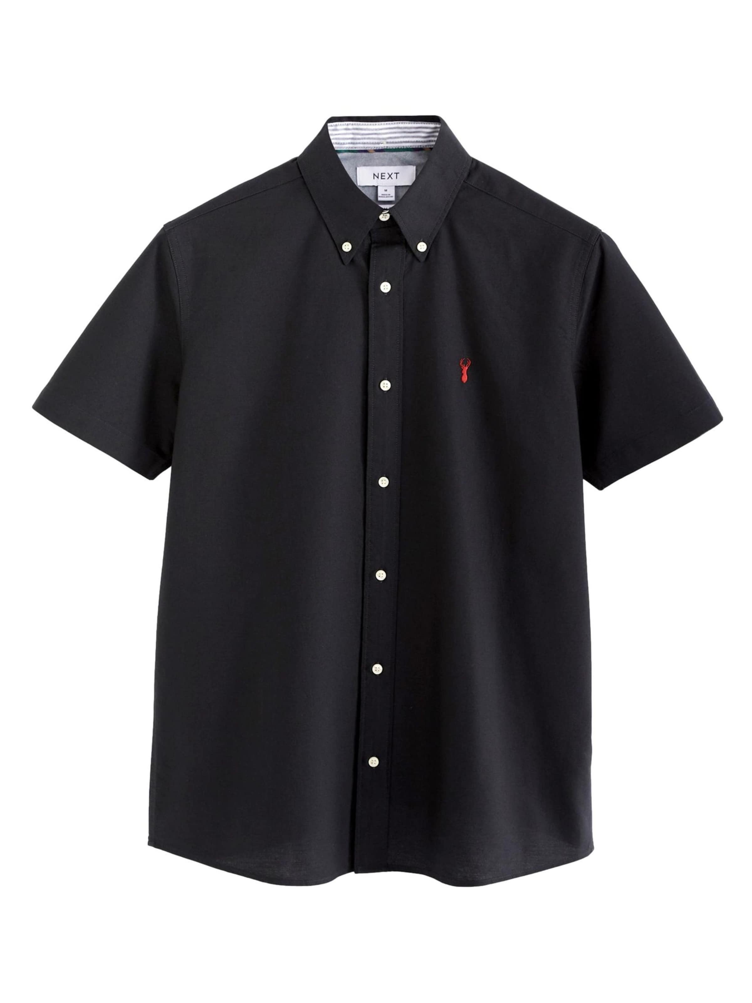 Next Slim fit Srajca | črna barva: sprednja stran