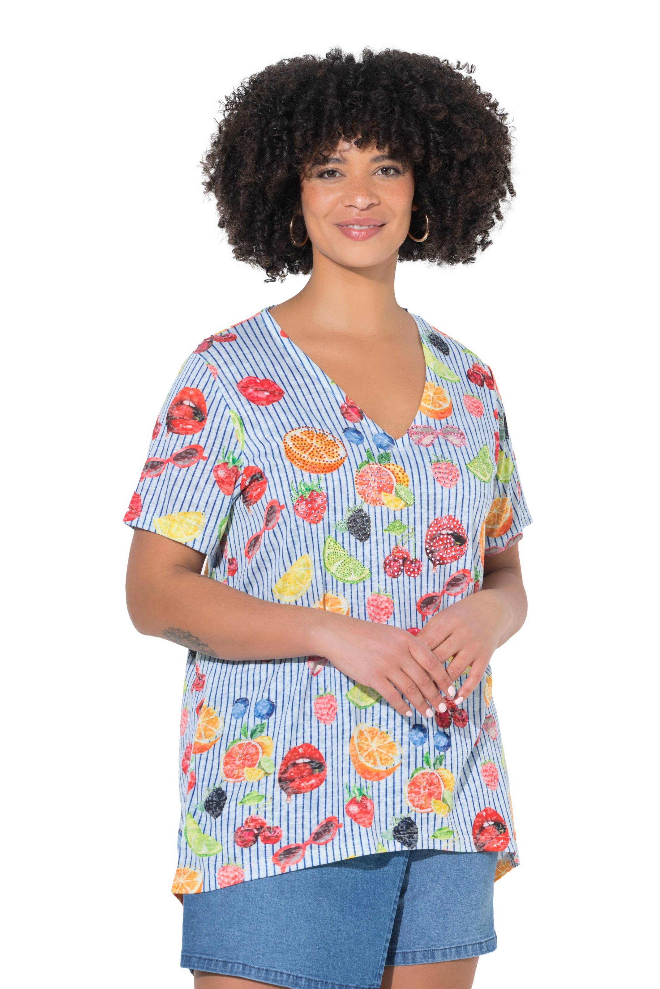 Angel of Style Shirt in Blau: Vorderseite