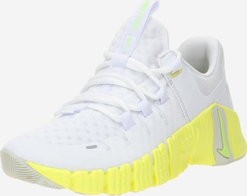 NIKE Athletic Shoes 'Metcon 5' in White: front