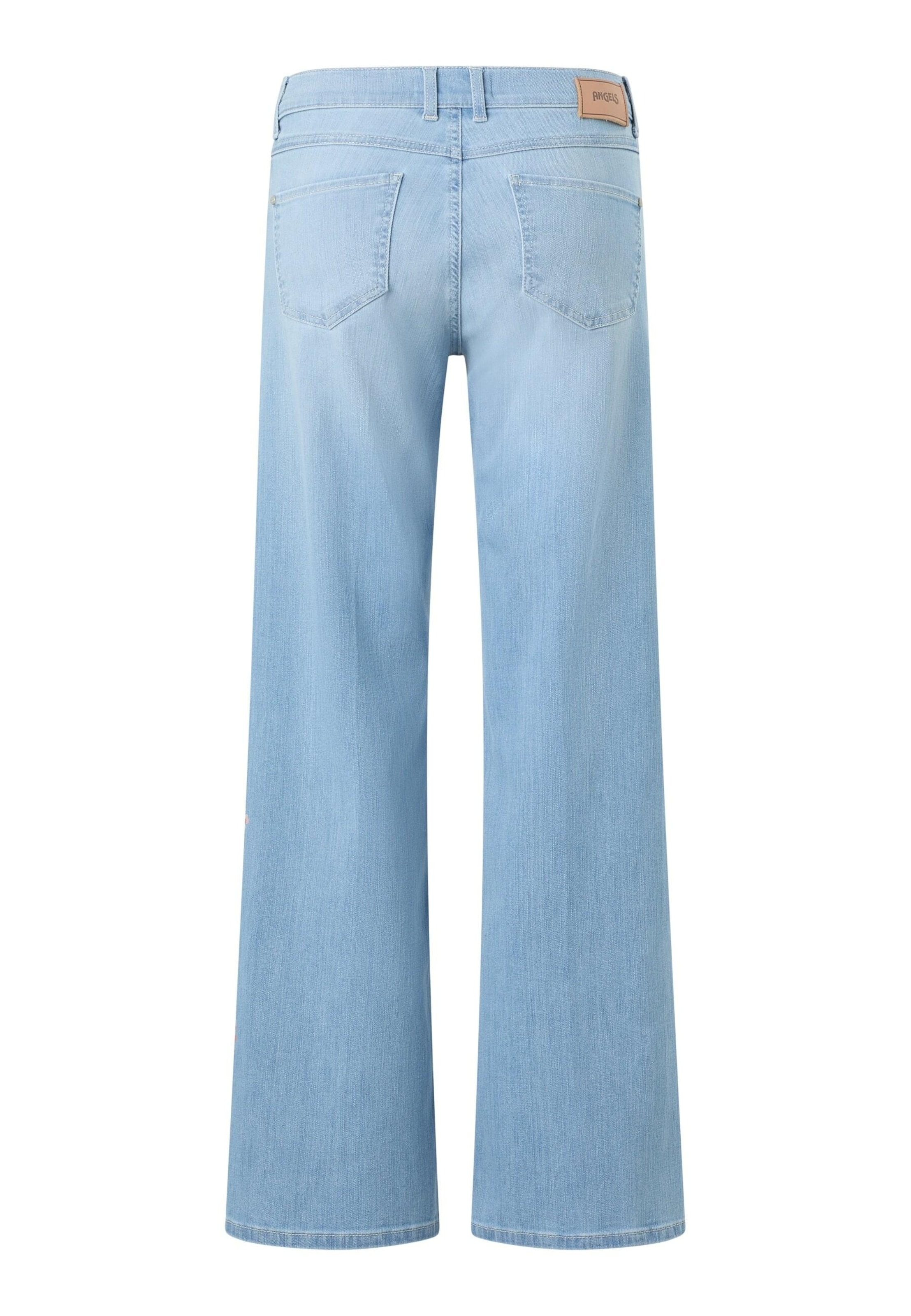 Angels Regular Jeans 'Liz Flower' in Blau