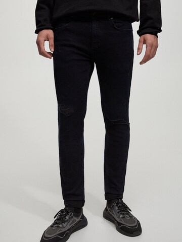 Pull&Bear Skinny Jeansy w kolorze czarny