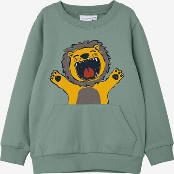 NAME IT Sweatshirt 'Vugo' in Grün: predná strana