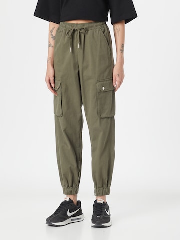 Regular Pantalon cargo Oasis en vert : devant