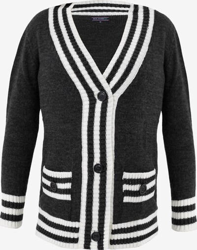 Felix Hardy Knit cardigan in Anthracite / White, Item view