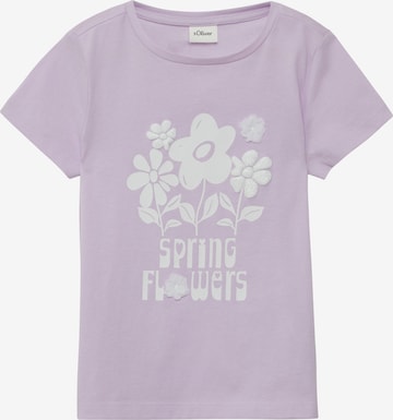T-Shirt s.Oliver en violet : devant