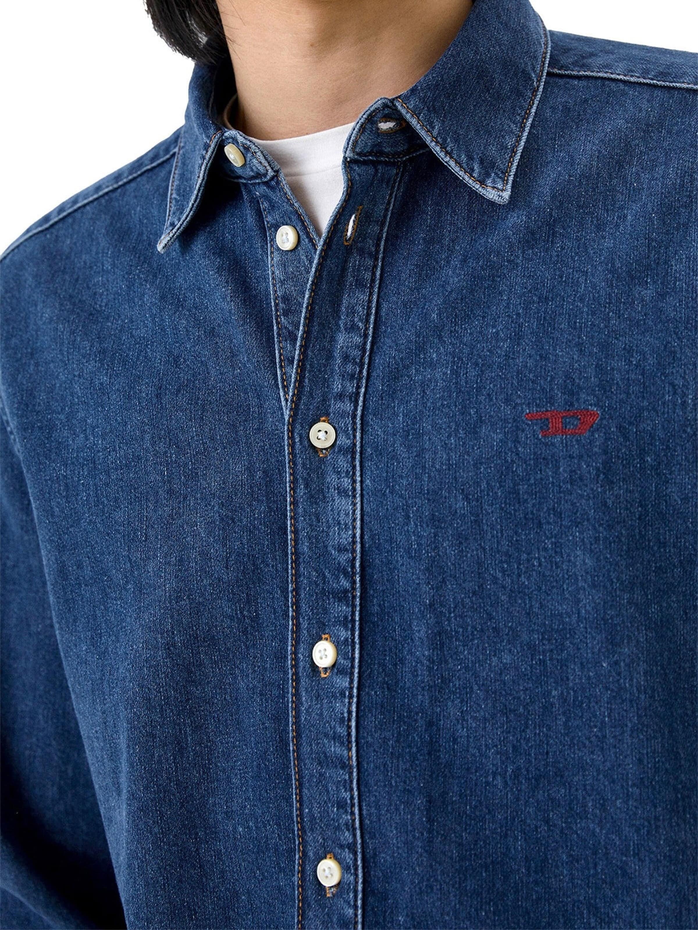 Coupe regular Chemise 'D-SIMPLY' DIESEL en bleu