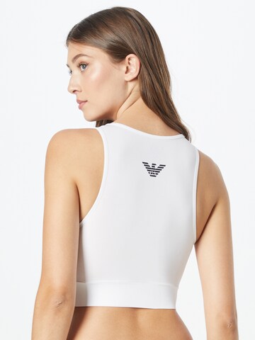 EA7 Emporio Armani Bustier Sport-BH in Weiß