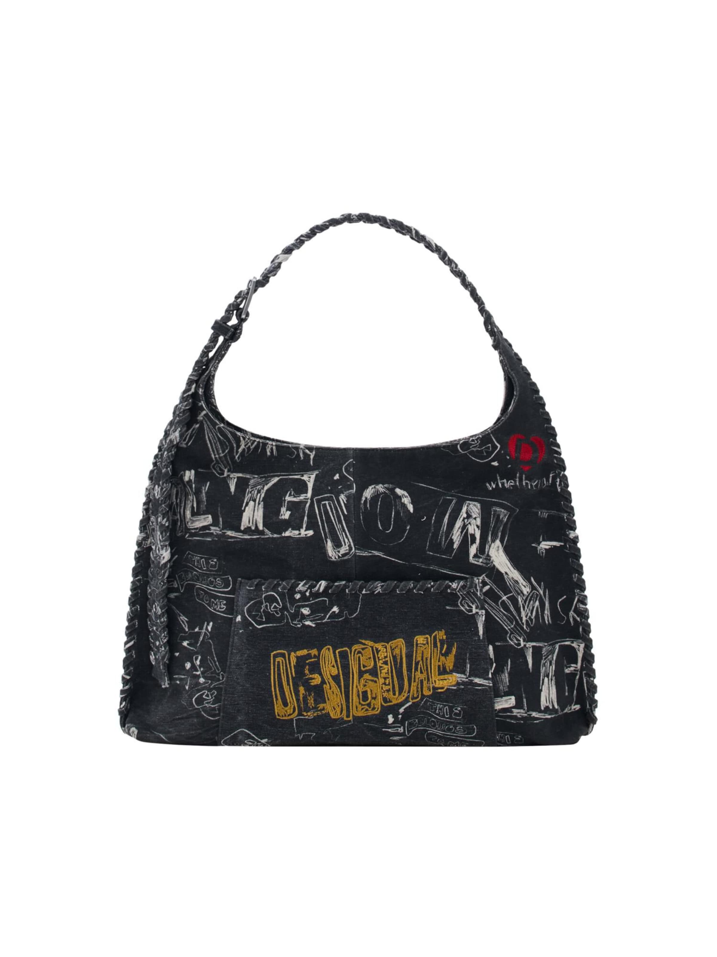 Desigual Τσάντα ώμου σε μαύρο: μπροστά