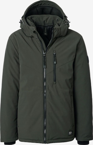 CASAMODA Between-Season Jacket 'Basic' in Green: front