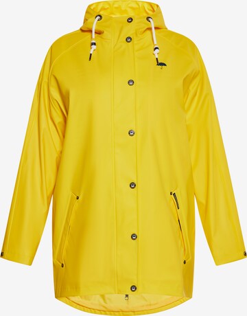 Schmuddelwedda Between-Seasons Coat in Yellow: front