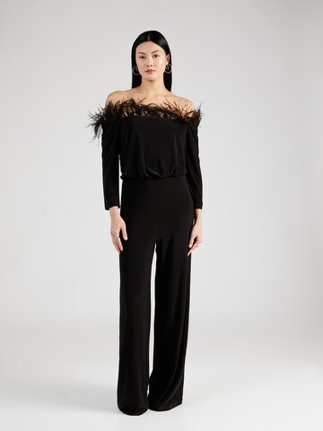 Adrianna Papell Jumpsuit in Black: front