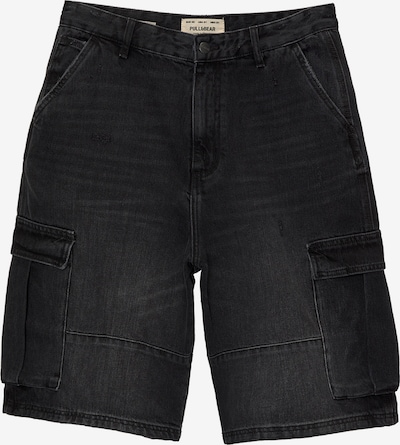 Pull&Bear Bojówki w kolorze czarnym, Podgląd produktu