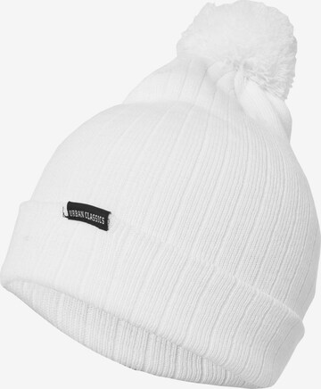 Urban Classics Beanie in White: front