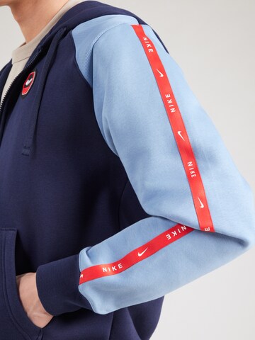 Nike Sportswear Ζακέτα φούτερ σε μπλε