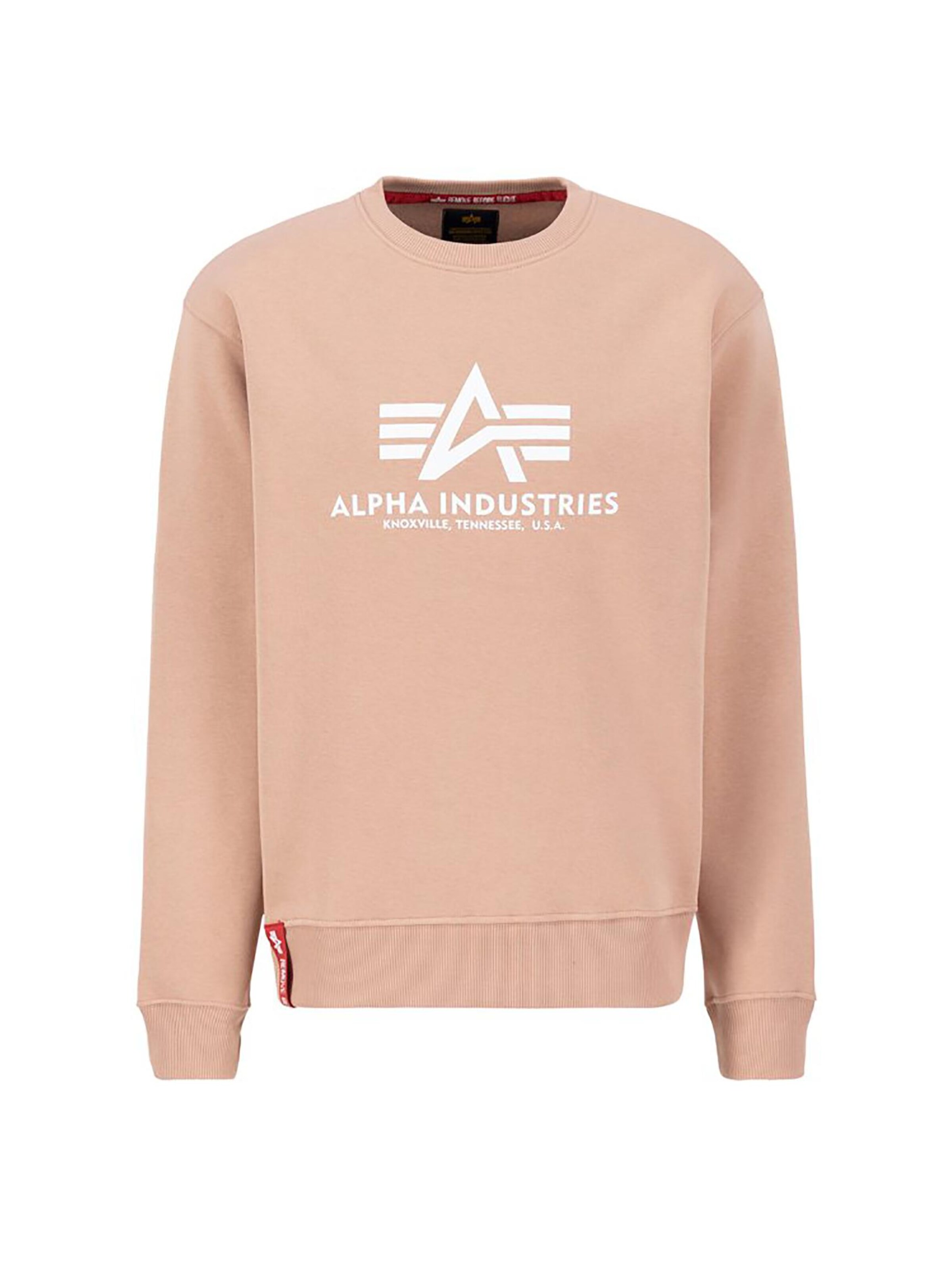 ALPHA INDUSTRIES Sweatshirt 'Basic' in Orange: front