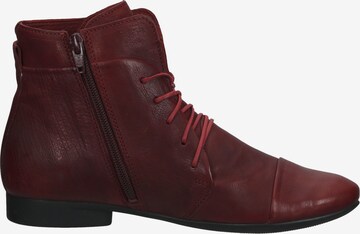 THINK! Lace-Up Ankle Boots in Red