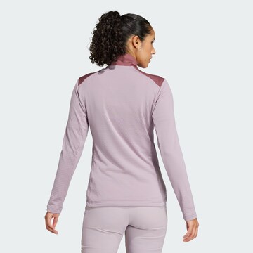 ADIDAS TERREX Athletic fleece jacket in Purple
