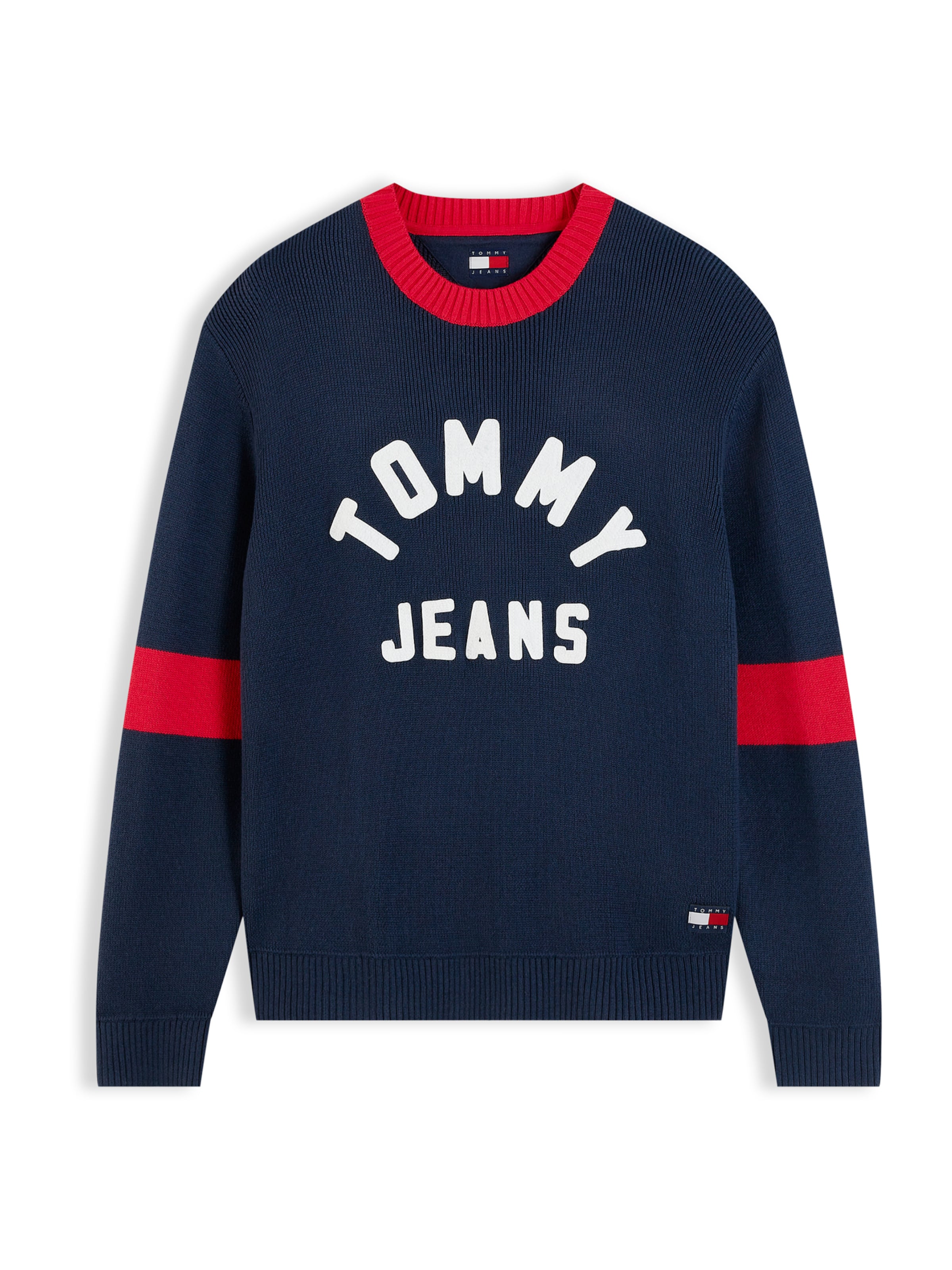 Tommy Jeans Trui 'New Classics' in Blauw: voorkant