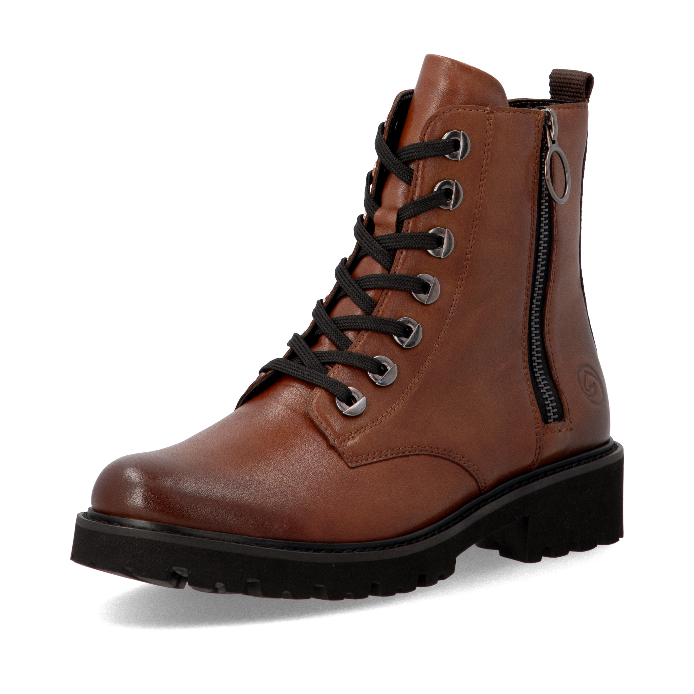 Bottines à lacets REMONTE en marron : devant