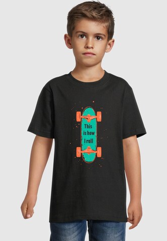 Merchcode Shirt 'I Roll' in Zwart: voorkant