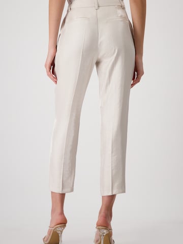 Regular Pantalon à plis monari en beige