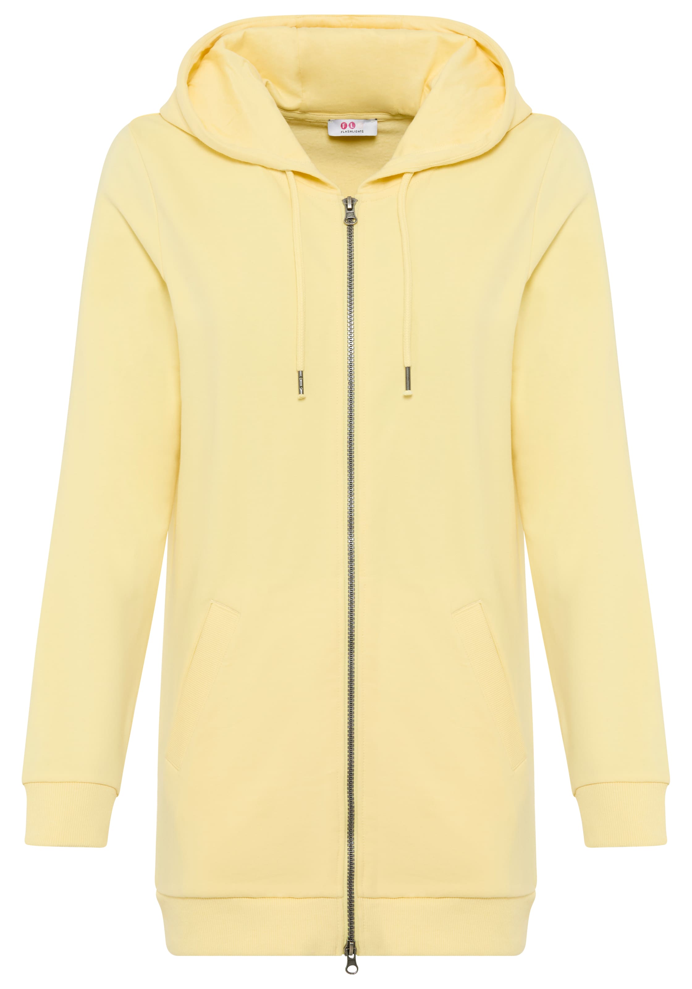 FLASHLIGHTS Sweatjacke 'Flashlights' in Gelb: Vorderseite