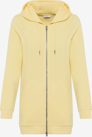 FLASHLIGHTS Sweatjacke 'Flashlights' in Gelb: Vorderseite