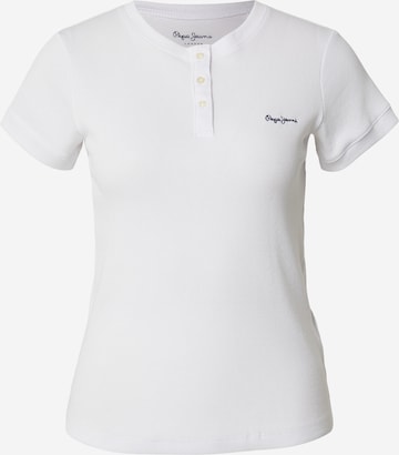 Pepe Jeans Тениска в бяло: отпред