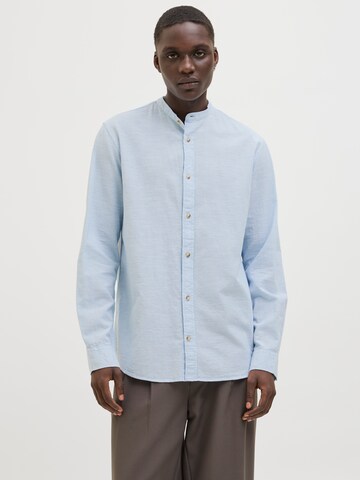 JACK & JONES Slim fit Πουκάμισο 'JJESummer Band' σε μπλε: μπροστά
