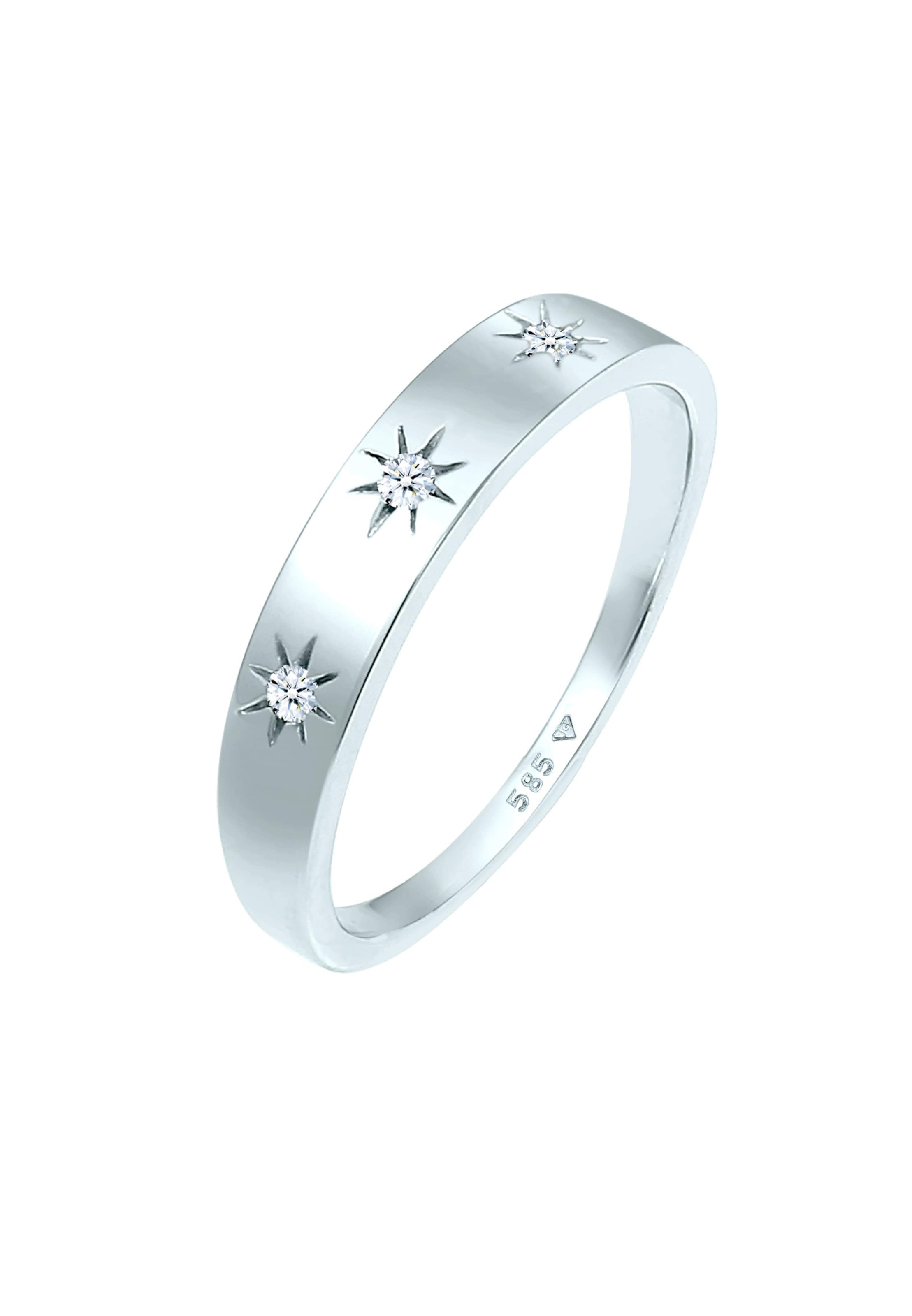 Bague 'Astro' Elli DIAMONDS en argent : devant