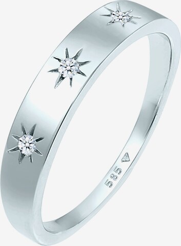 Elli DIAMONDS Ring in Silver: front