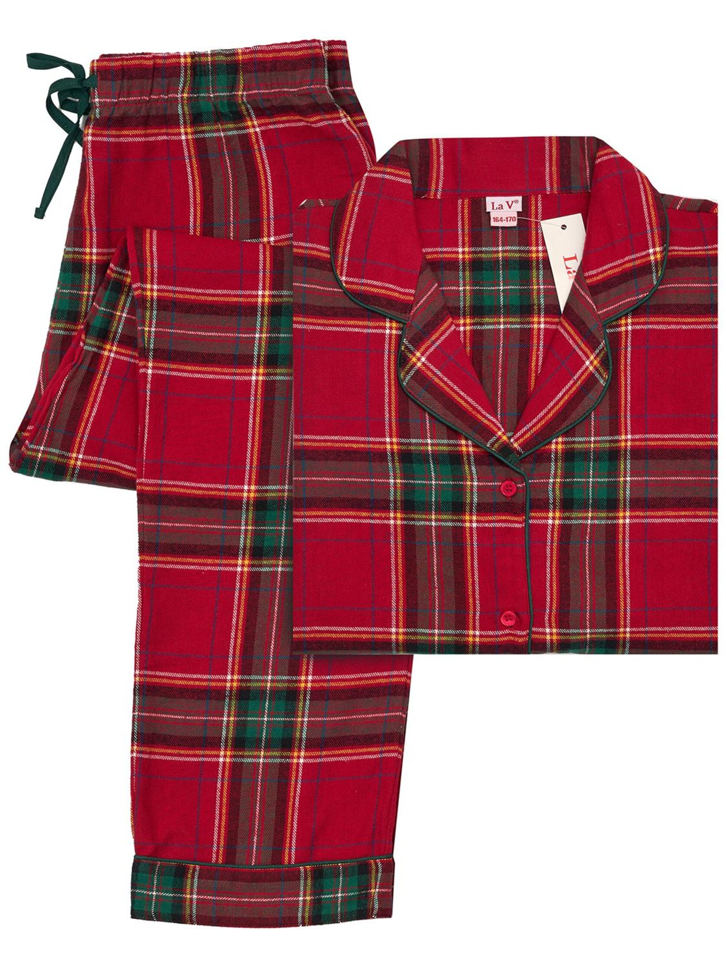 La V Pajamas in Red