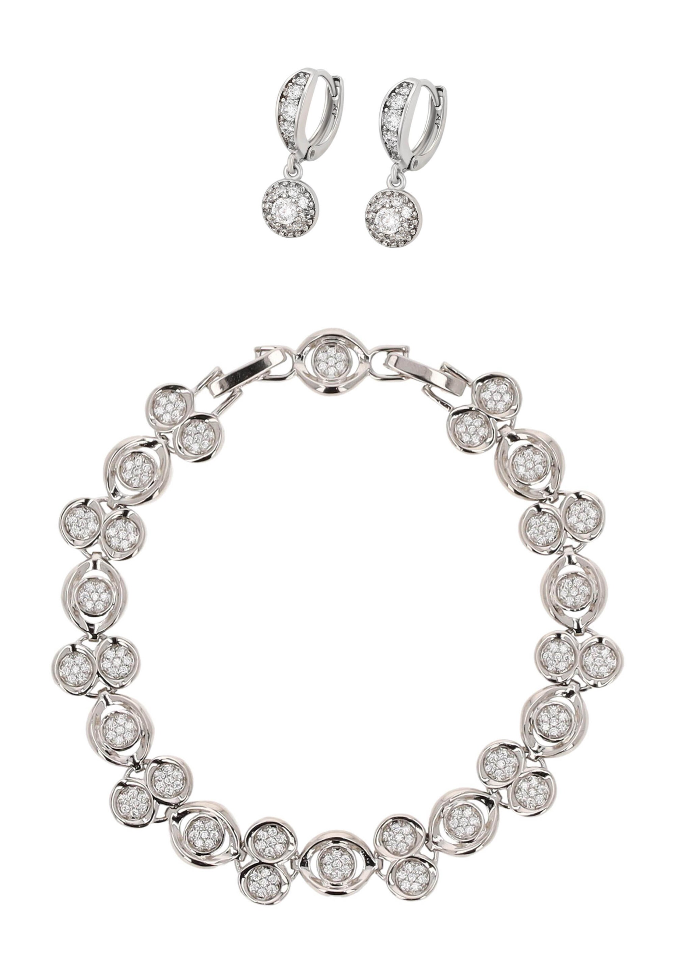 faina - Conjunto de joyería en plata: frente