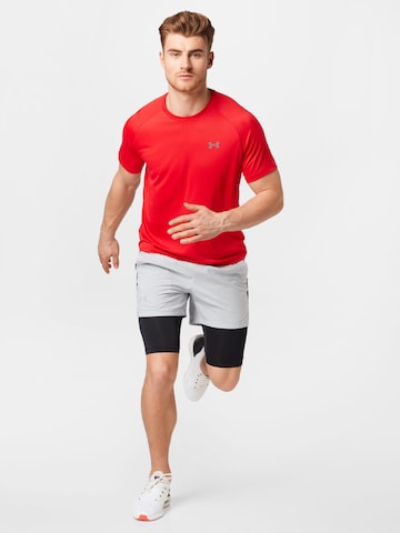 UNDER ARMOUR Regular Fit Funktionsskjorte 'Tech 2.0' i rød