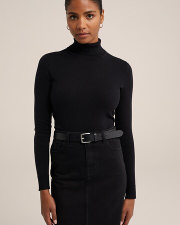 WE Fashion Sweter w kolorze czarny: przód