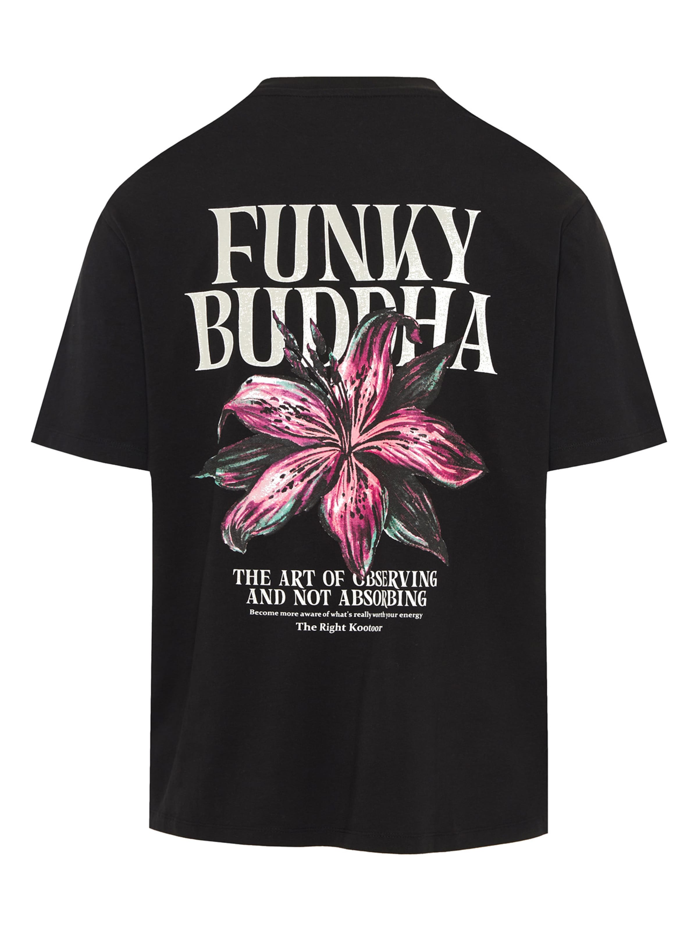 melns Funky Buddha T-Krekls