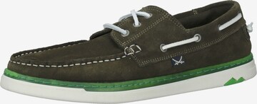 SANSIBAR Moccasins in Green: front