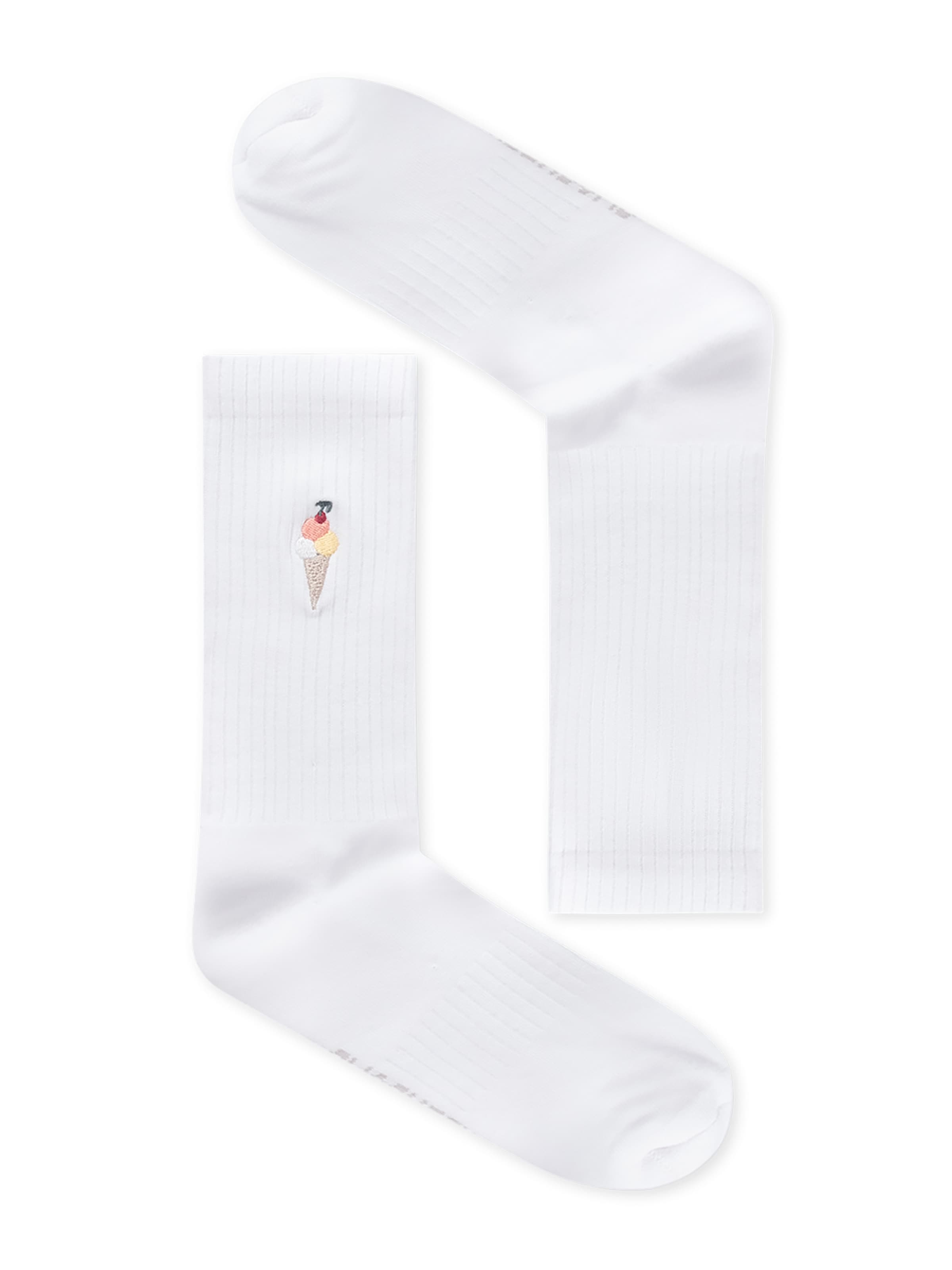 GREENBOMB Sokken 'Ice Waffle' in Wit: voorkant