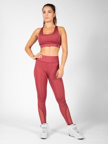 Bustino Reggiseno sportivo di Gorilla Wear in rosso