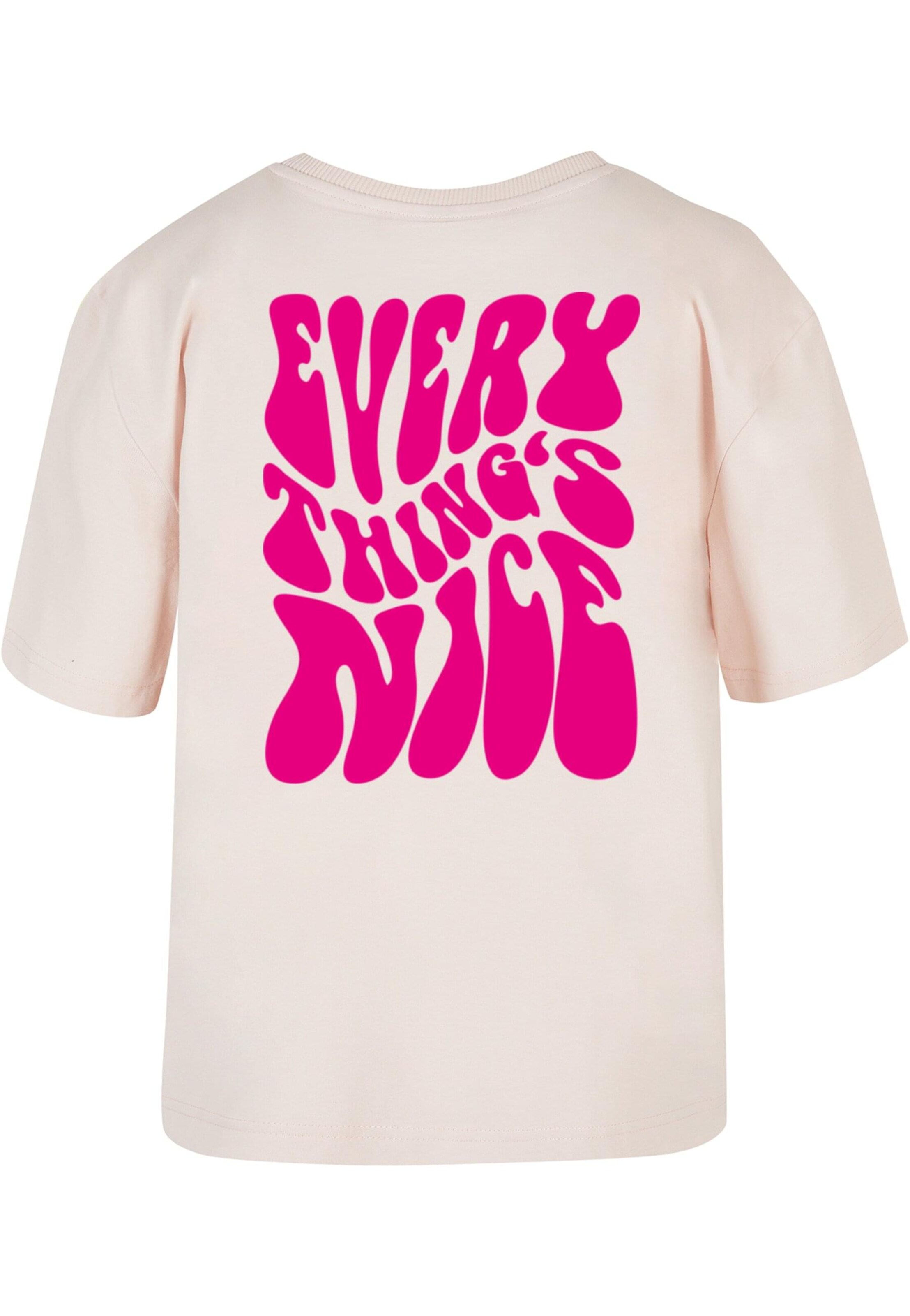 Mister Tee Tričko 'Everything's Nice' - Ružová