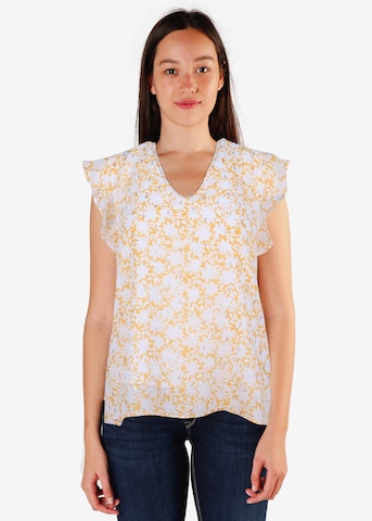 Le Temps Des Cerises Blouse 'MURCIE' in Yellow: front