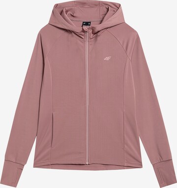 Veste de survêtement 4F en rose : devant