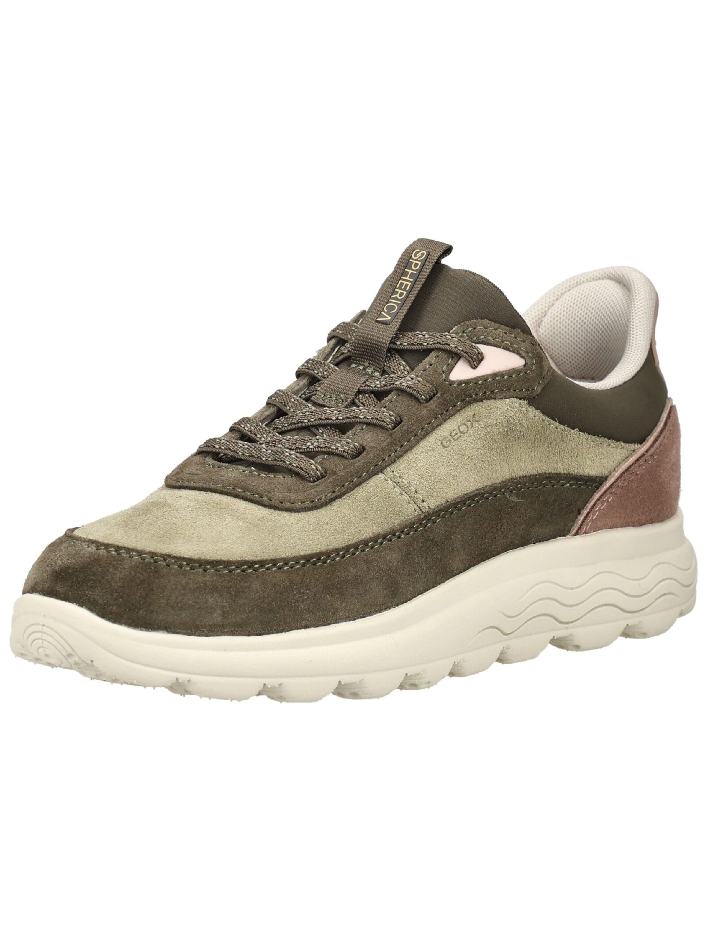 GEOX Sneakers laag in Groen: voorkant