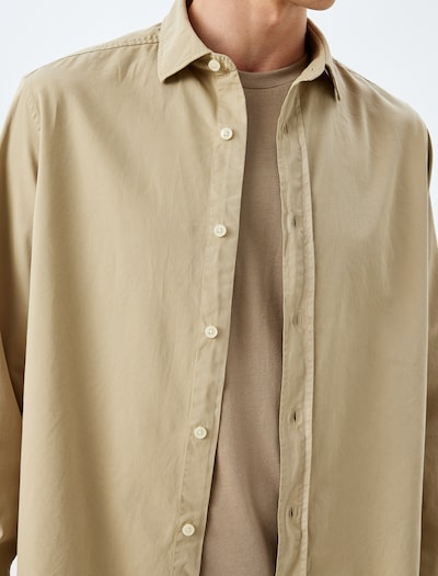 Koton Button Up Shirt in Sand, Item view