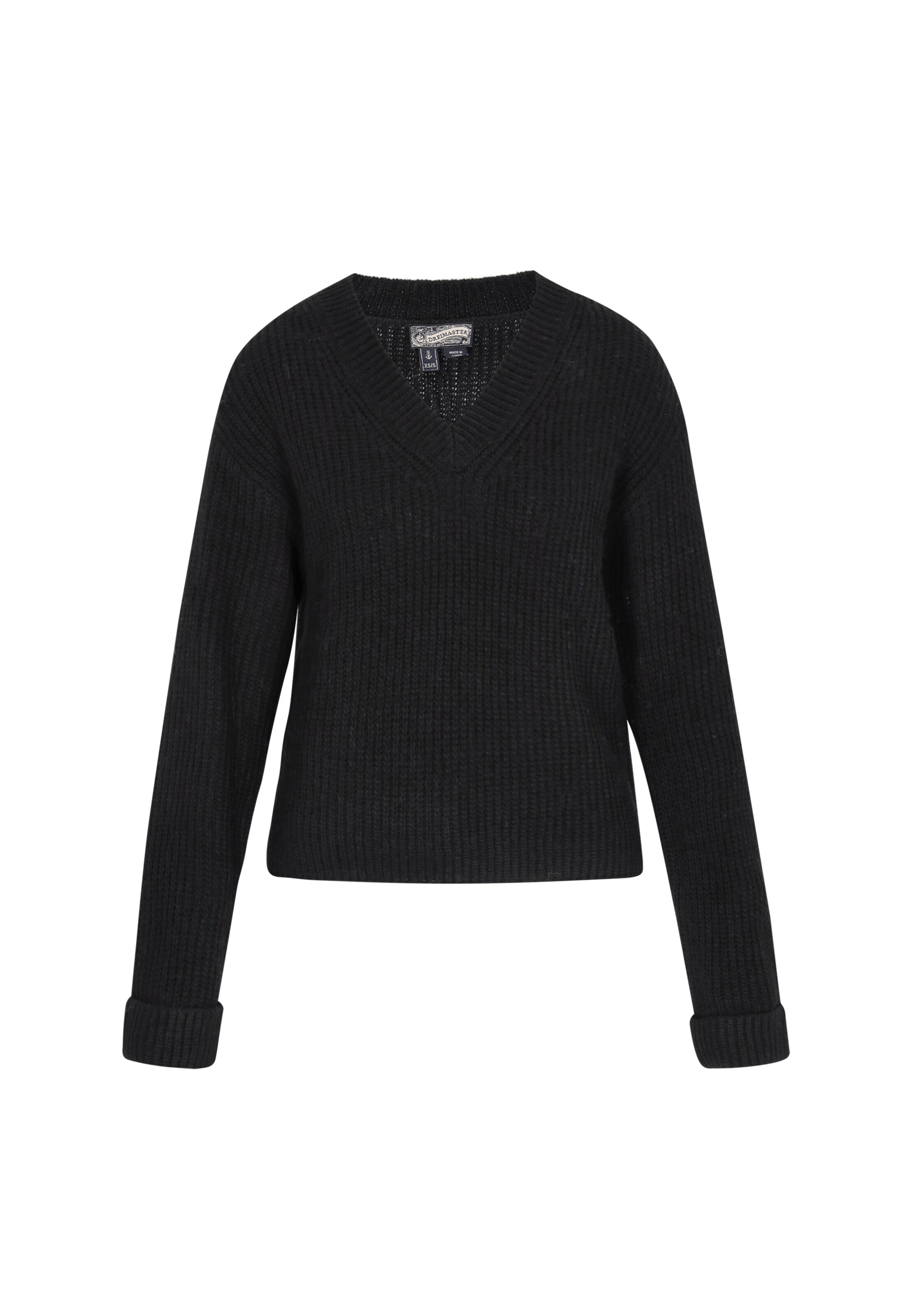 DreiMaster Vintage Svetr – černá: přední strana