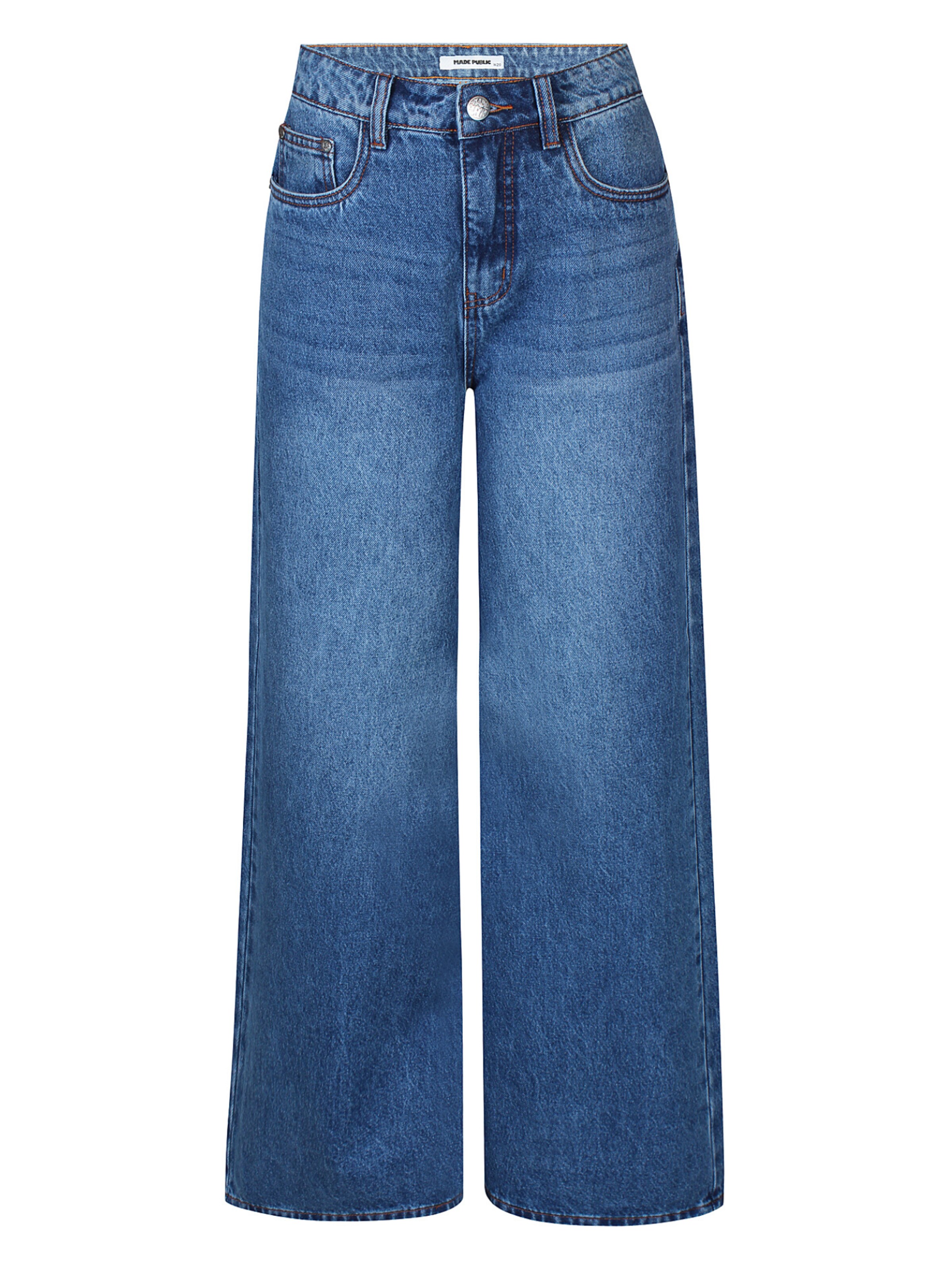 Made Public Wide Leg Jeans 'Nova 003'‌‌‌‌‌‌‌‌‌ in Blau: Vorderseite