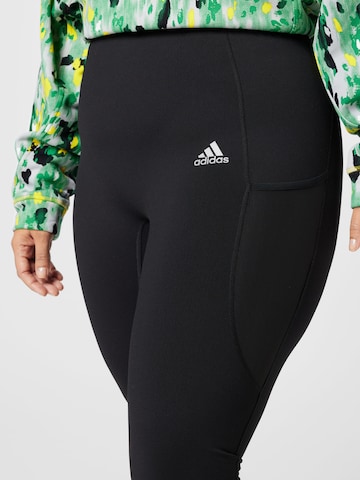 ADIDAS SPORTSWEARSkinny Sportske hlače 'Fastimpact Cold.Rdy Winter Long ' - crna boja
