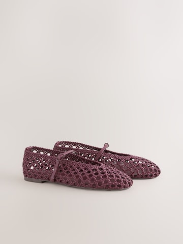 raudona Next Balerinos su dirželiais 'Forever Comfort'