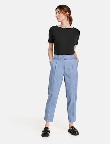 Regular Pantalon à plis GERRY WEBER en bleu