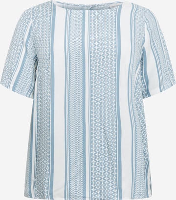 ONLY Carmakoma Shirt 'MARRAKESH' in Blau: predná strana